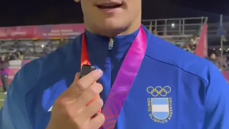 SANTIAGO MARE DEJÓ SUS SENSACIONES LUEGO DEL ORO EN LOS JUEGOS SURAMERICANOS
