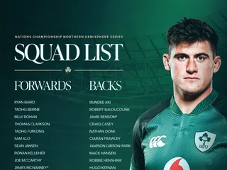 Irlanda ya tiene a su plantel para el Nations Championship