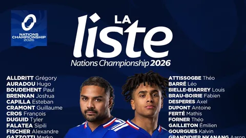 Fabien Galthié dio la lista de jugadores franceses para disputar el Nations Championship