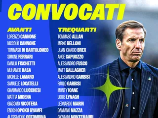 Gonzalo Quesada y los 34 convocados de Italia para jugar el Nations Championship