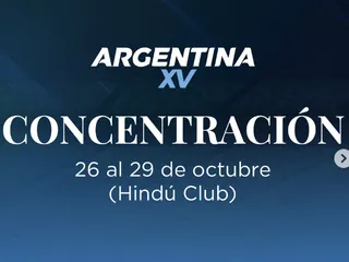 Argentina XV se concentrará en Hindú Club de cara al partido amistoso ante Inglaterra "A"