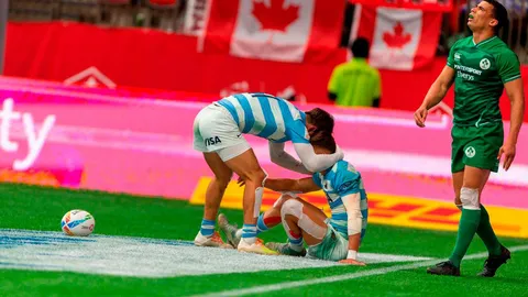 Marcos Moneta fue el máximo anotador de Los Pumas 7s en Vancouver