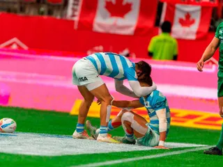Marcos Moneta fue el máximo anotador de Los Pumas 7s en Vancouver