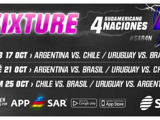El Sudamericano Cuatro Naciones con fixture confimado