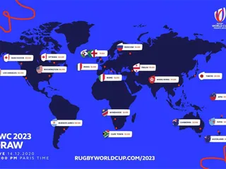 Todo listo en París para el sorteo de la Copa del Mundo de Rugby Francia 2023