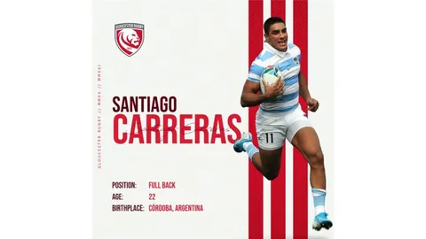 Santiago Carreras nuevo jugador de Gloucester