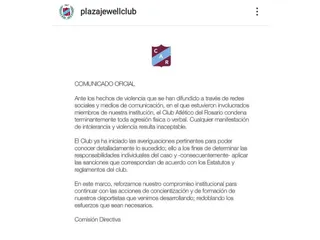 El comunicado de Atlético del Rosario