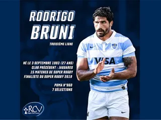 RC Vannes anunció la contratación de Rodrigo Bruni