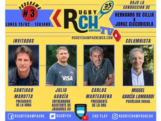 Hoy un nuevo programa de Rugby Champagne TV