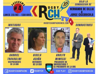 Hoy un nuevo programa de Rugby Champagne TV