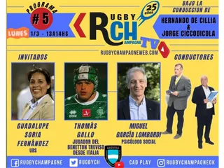 Hoy un nuevo programa de Rugby Champagne TV