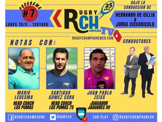 Hoy un nuevo programa de Rugby Champagne TV