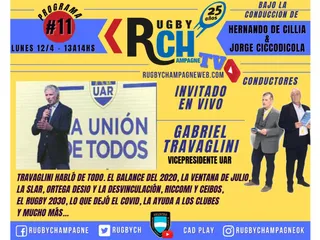 Hoy un nuevo programa de Rugby Champagne TV